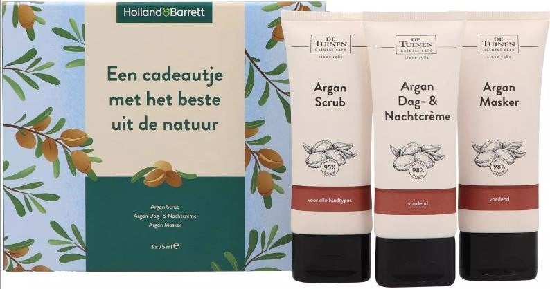 Nieuw: Holland & Barrett Argan Beauty Geschenkset, Ophalen of Verzenden, Nieuw, Bodylotion, Crème of Olie