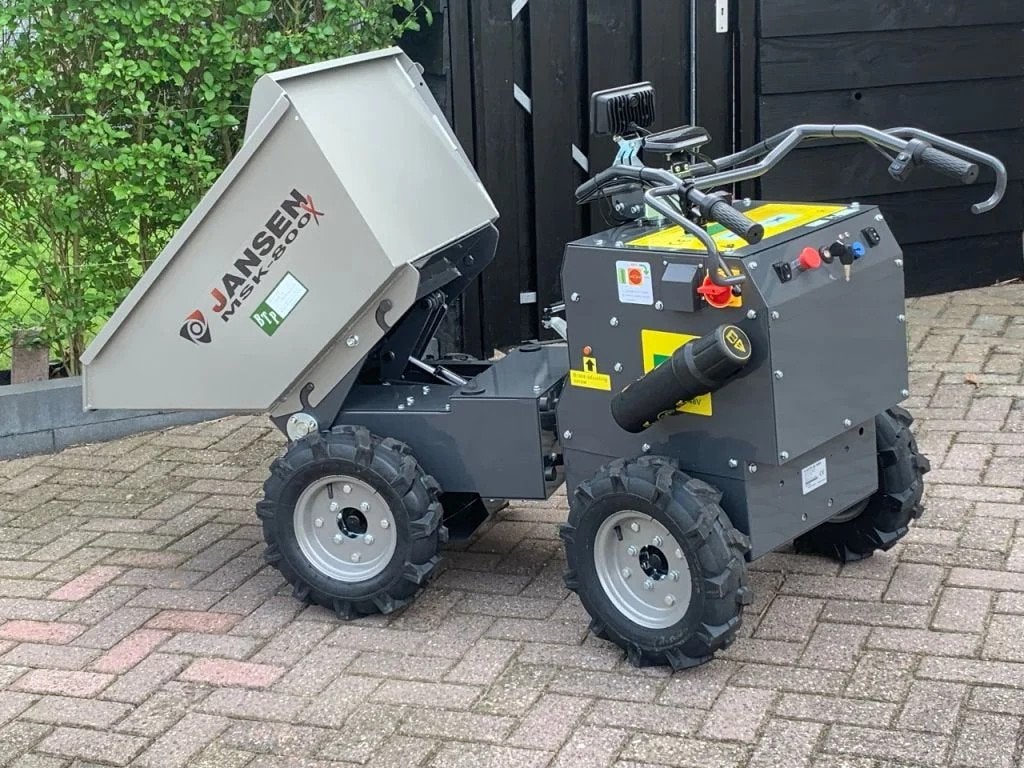 BTP Actie Jansen 4x4 elektrische accu kruiwagen mini dumper, Tuin en Terras, Kruiwagens, Gebruikt, Elektrisch, BTP