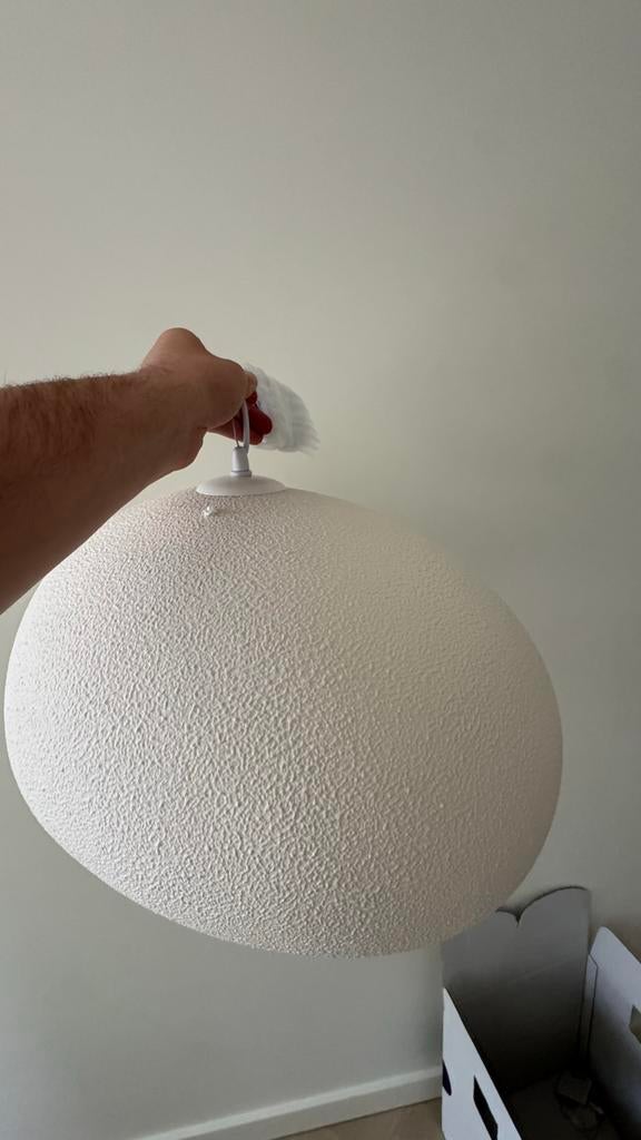 Nieuwe Wabi Sabi plafondlamp crème/wit 50cm met LED, Ophalen of Verzenden, Zo goed als nieuw