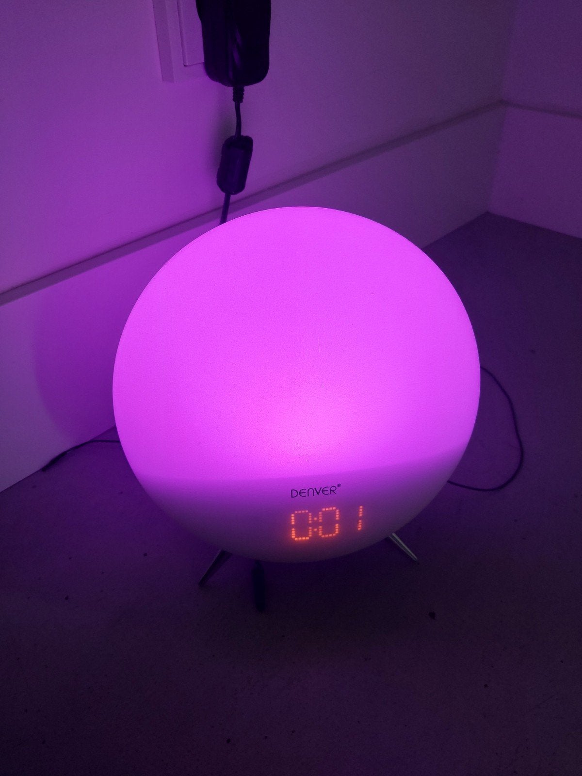 Denver Wake Up Light met FM Radio en Geluiden, Ophalen, Gebruikt, Digitaal
