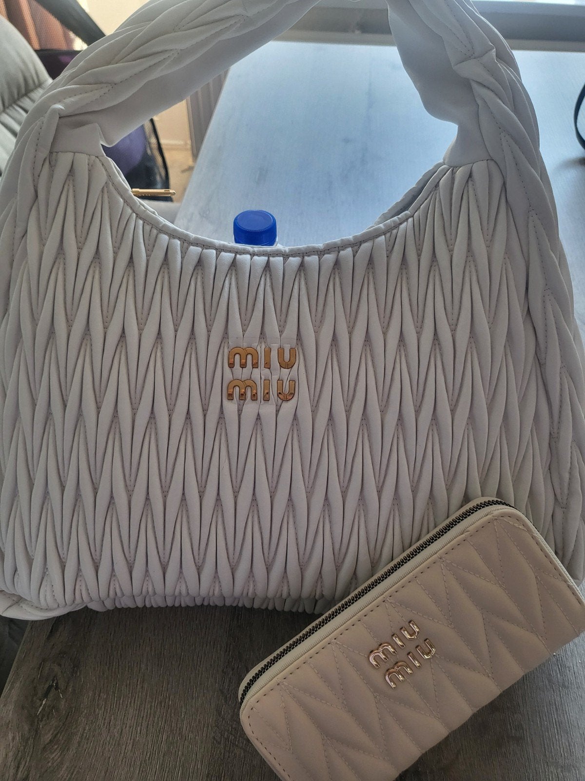 Miu Miu Handtas en Portemonnee Set  Kopie, Sieraden, Tassen en Uiterlijk, Ophalen of Verzenden, Nieuw, Wit, Handtas