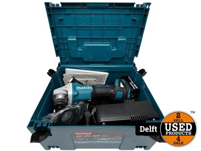 Makita DGA504ZJ haakse slijper Incl:Accu,lader | Nieuw, Makita, Zo goed als nieuw, Support@makita.com, Makita Corporation, 3-11-8, Sumiyoshi-cho, 
Anjo, Aichi 446-8502
Japan