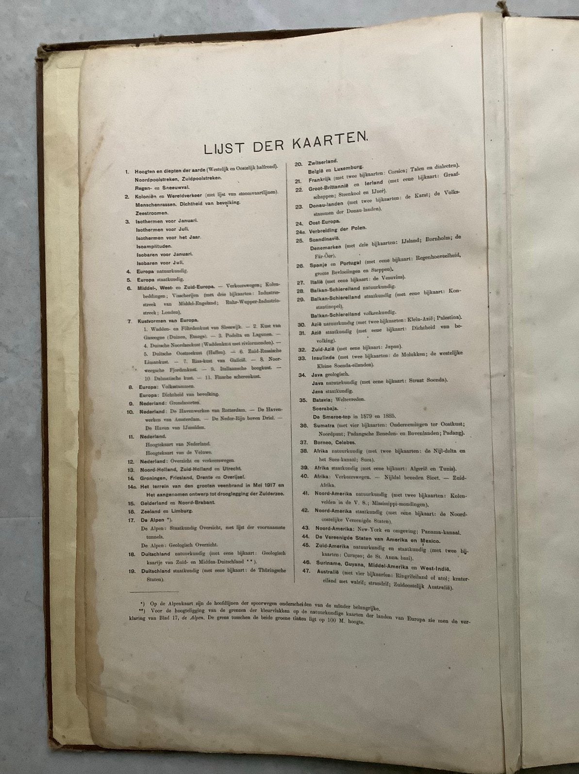 Antieke Bosatlas 1921 - Schoolatlas der Geheele Aarde, Gelezen, Bosatlas, Ophalen of Verzenden, 1800 tot 2000