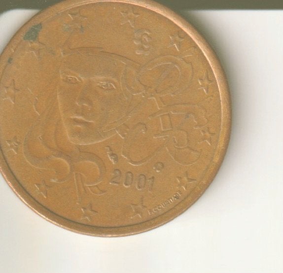 5 cent 2001 frankrijk, Verzenden, Frankrijk