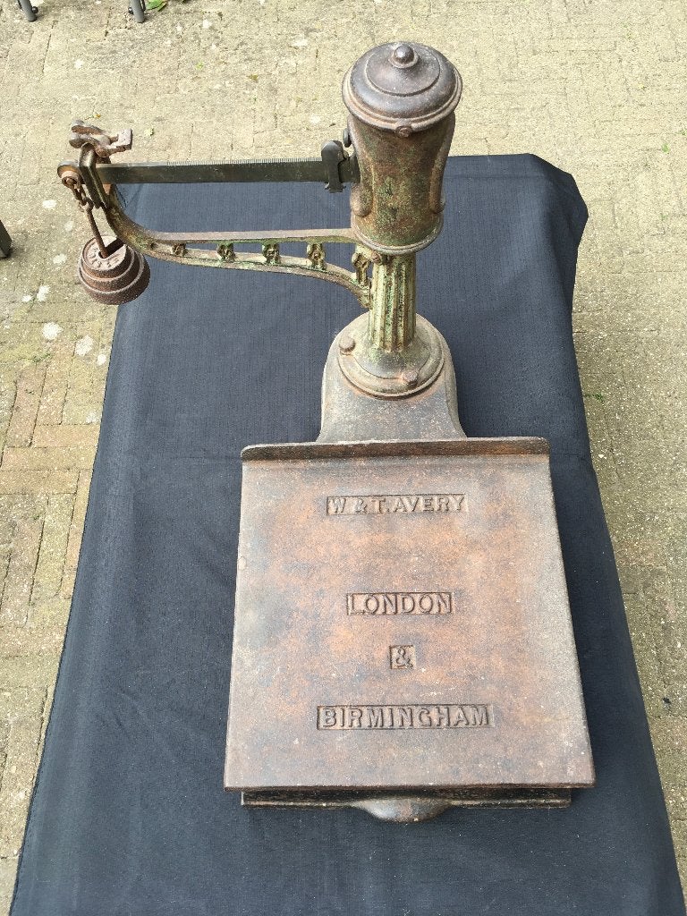 Antieke W. & T. Avery Weegschaal - London & Birmingham, Ophalen