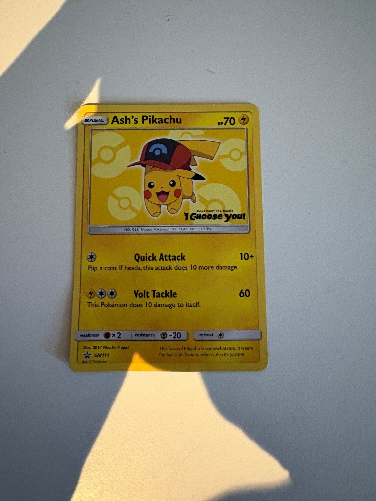 ash’s pikachu, Ophalen, Zo goed als nieuw