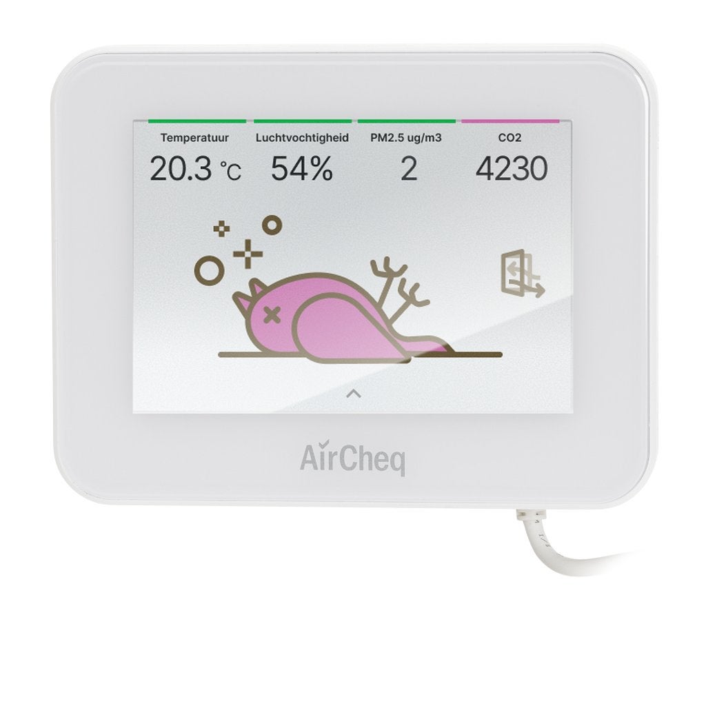 AirCheq Canairy + NL Kwaliteit CO2 Meter Fijnstof VOC NOx, Doe-het-zelf en Verbouw, Ophalen of Verzenden, Nieuw, Multimeter