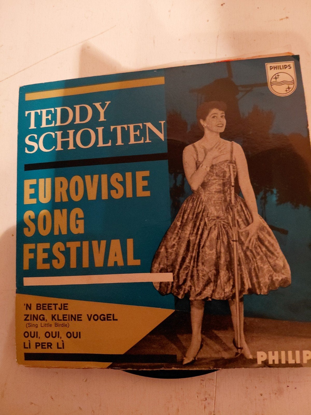 Teddy Scholten - Eurovisie Song Festival EP (Philips), Gebruikt, Pop, 7 inch, EP
