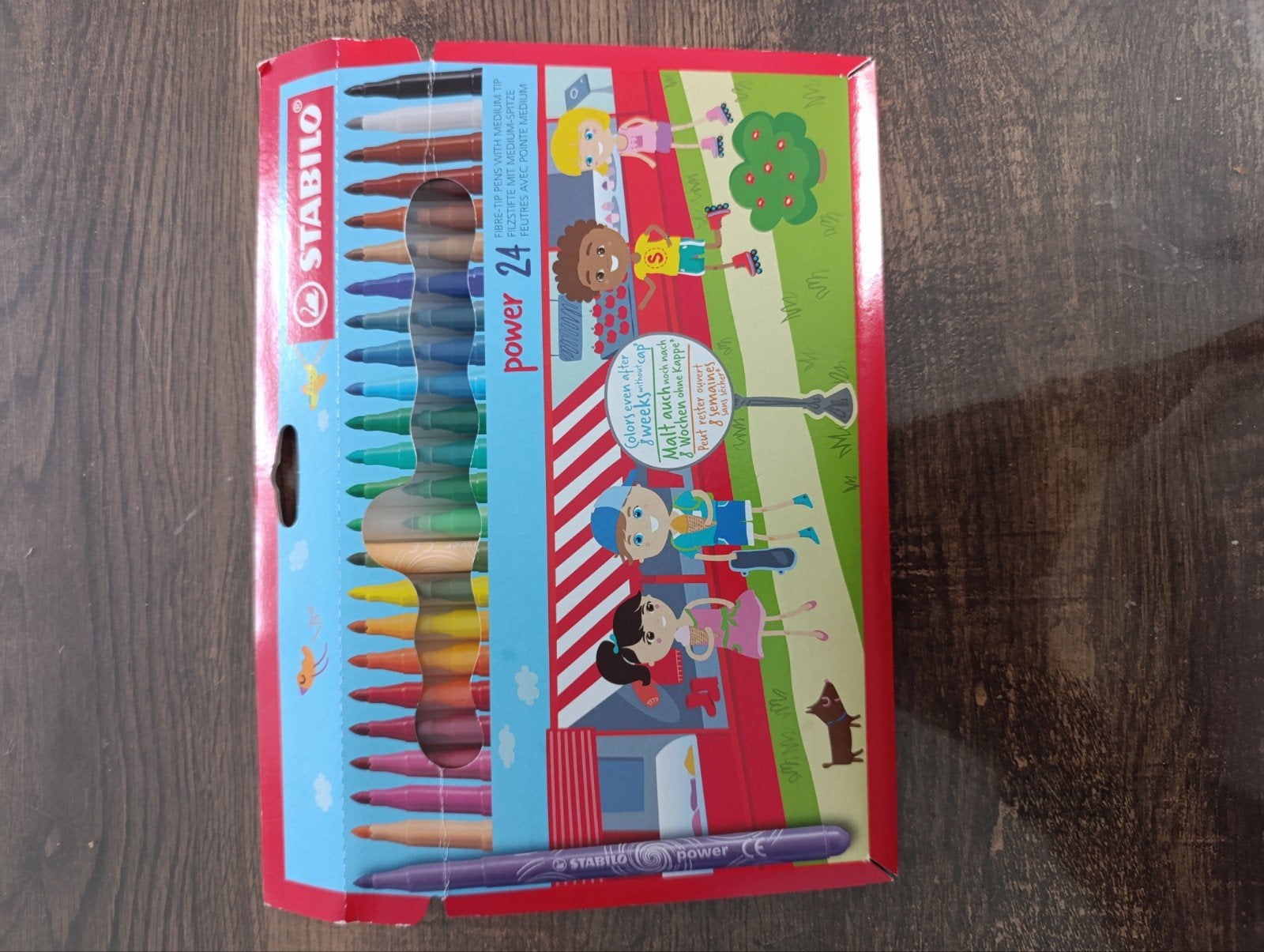 STABILO Power Viltstiften Set - 24 Kleuren, Ophalen, Nieuw, Potlood of Stift