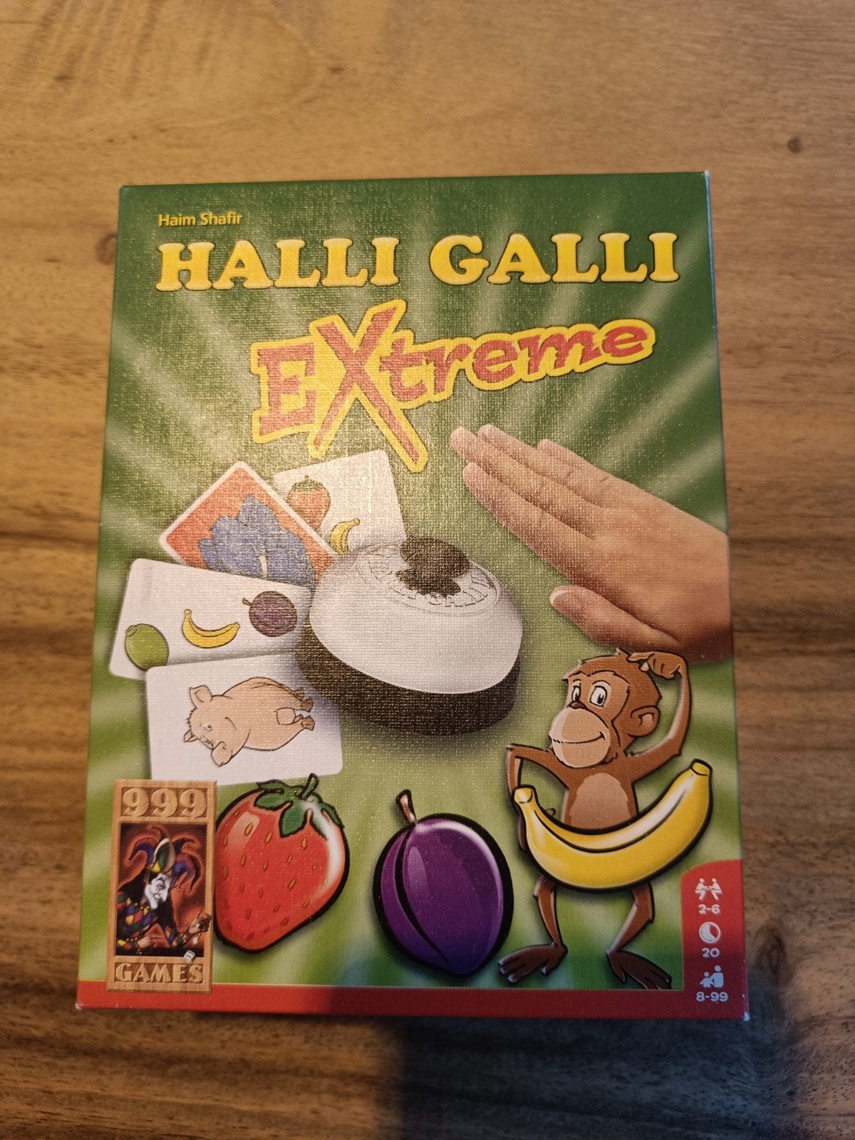 Halli Galli Extreme - Leuk kaartspel voor het hele gezin!, Vijf spelers of meer, Ophalen of Verzenden, Zo goed als nieuw, 999 Games