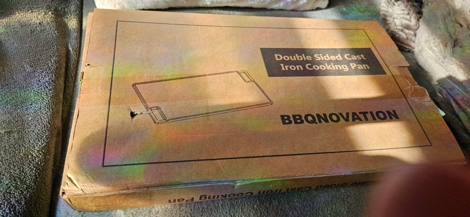 te koop dubbelzijdige gietijzeren bakplaat, Ophalen