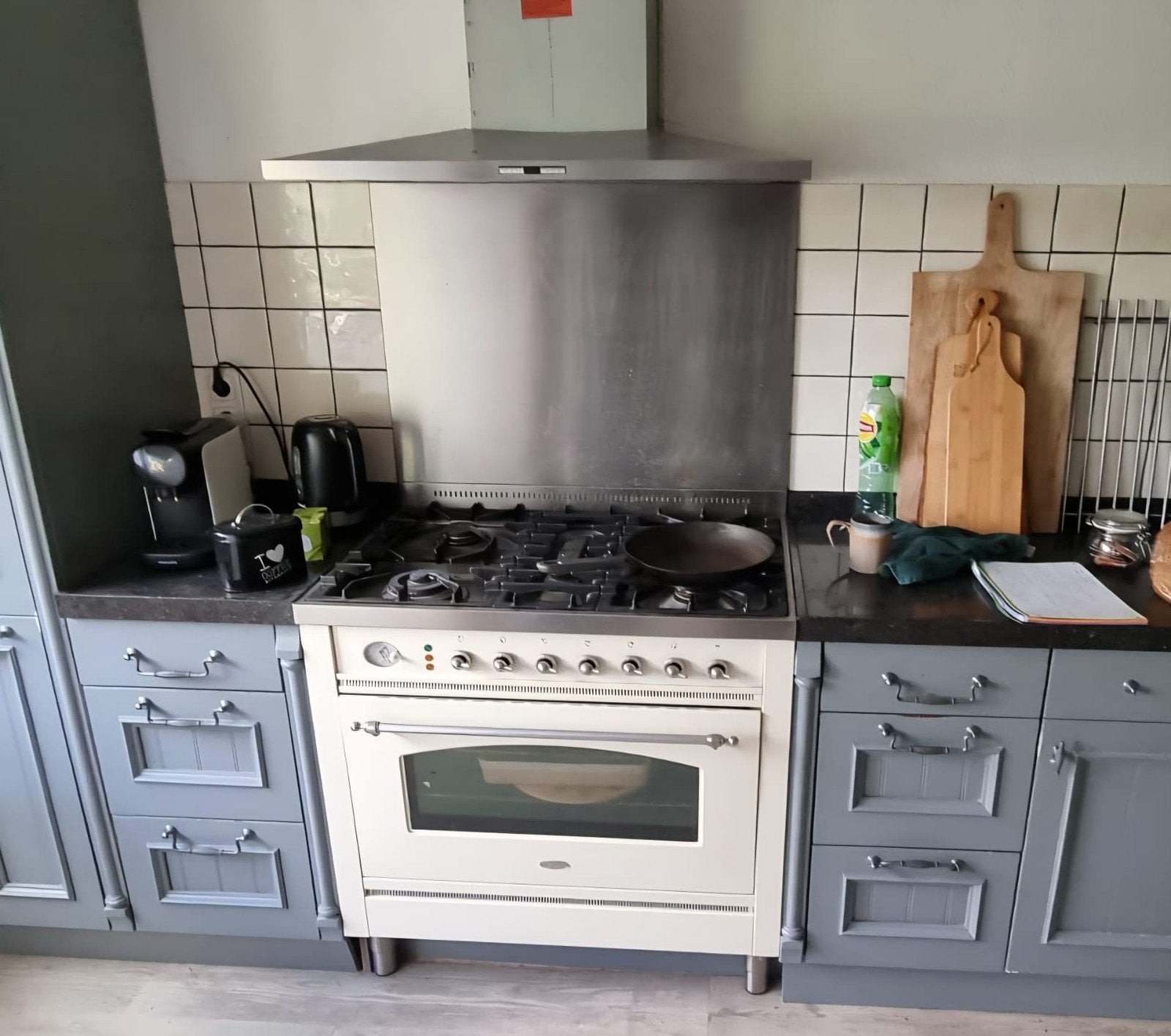 Oud ijzer - Boretti fornuis, Witgoed en Apparatuur, Fornuizen, Ophalen, 60 cm of meer, Gas, Niet werkend