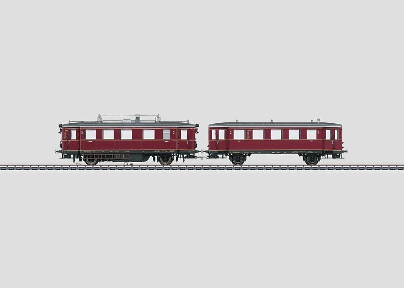 Märklin Dieseltreinstel met aanhangrijtuig VT 75.9, Wisselstroom, Treinset, Ophalen of Verzenden, Zo goed als nieuw