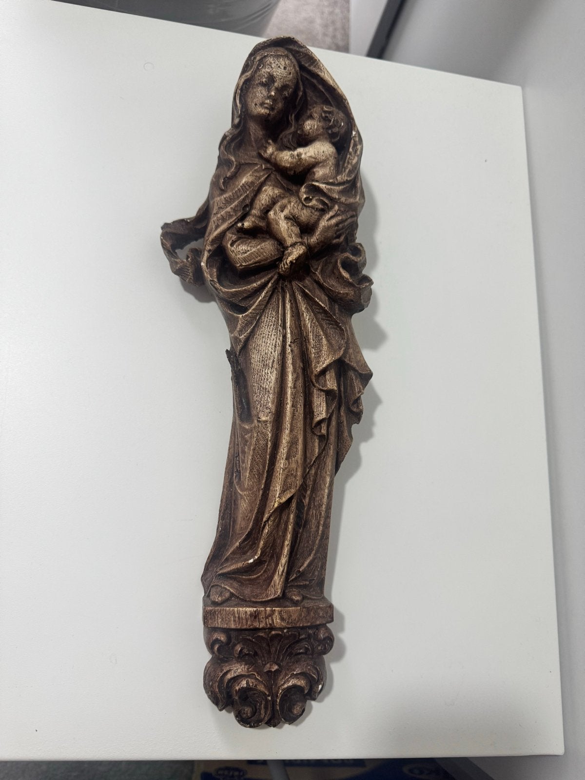 Handgemaakt beeld Maria met kind, Ophalen of Verzenden