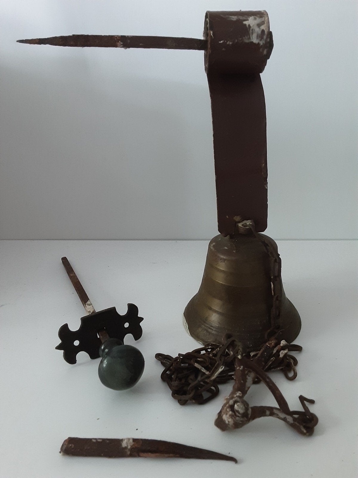 koperen deurbel, Antiek en Kunst, Ophalen