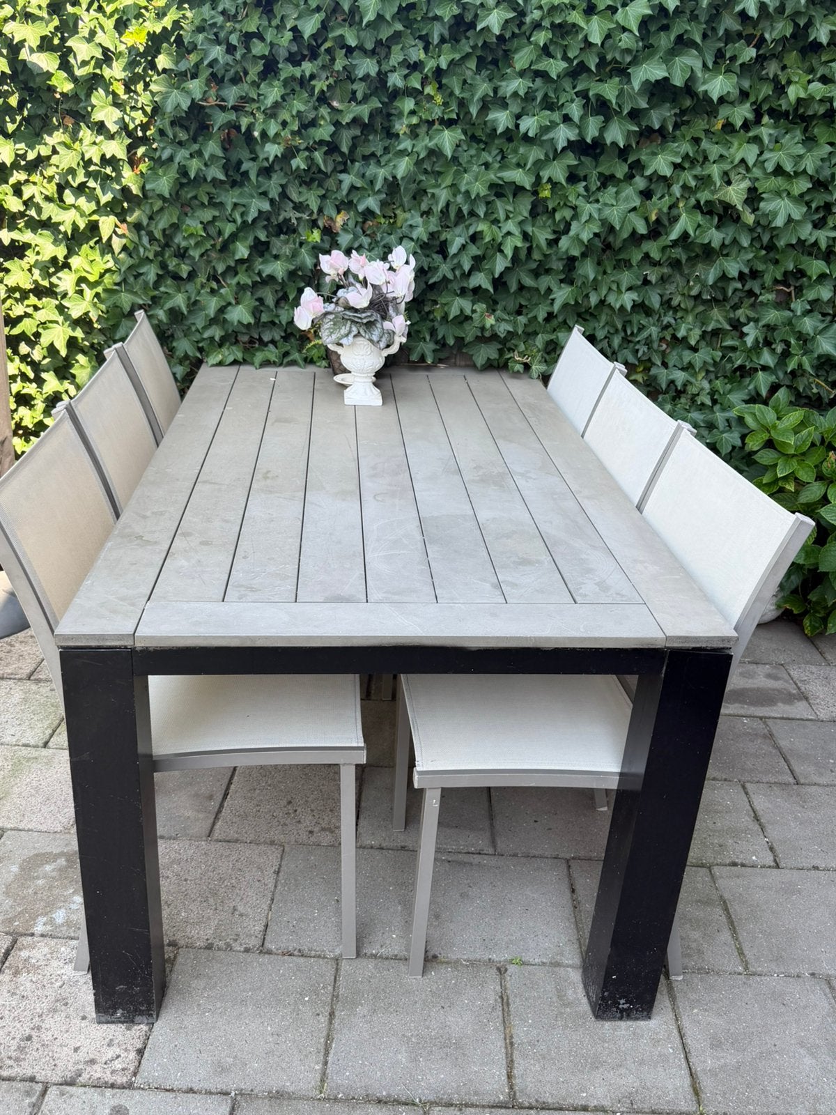 Aluminium tuinstoelen 6 stuks, Tuin en Terras, Tuinsets en Loungesets, Ophalen, Zo goed als nieuw, Aluminium