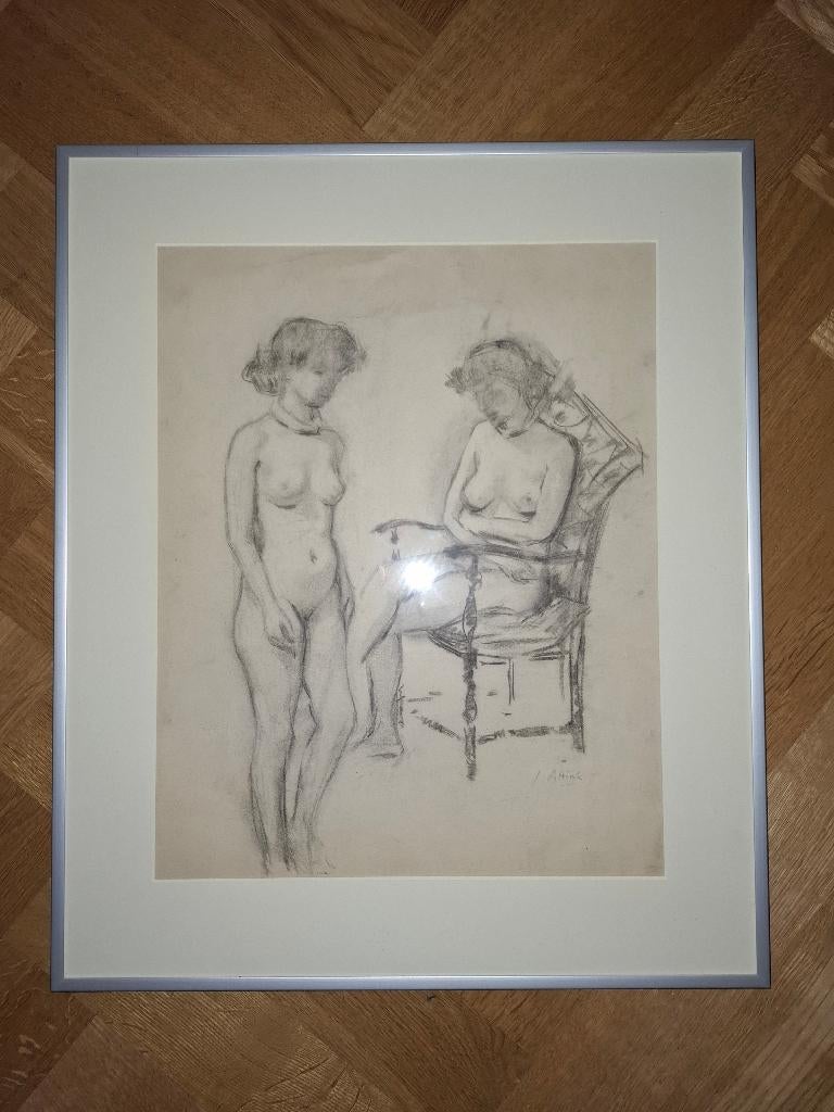 Herman Moerkerk  Tekening  Gesigneerd, Antiek en Kunst, Kunst | Schilderijen | Klassiek, Ophalen
