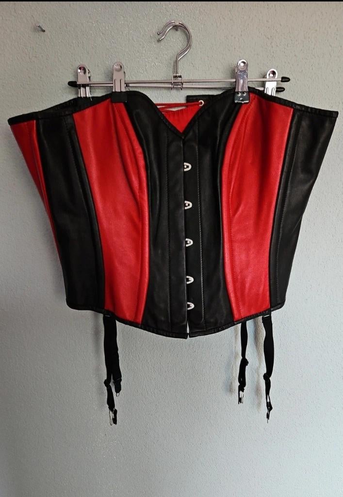 Zwart/Rode Body of Korset - Pedapol - Maat L, Pedapol, Ophalen of Verzenden, Zwart, Body of Korset