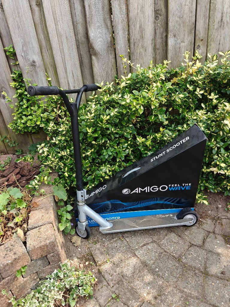 Amigo step, Ophalen, Zo goed als nieuw, Gewone step, Amigo