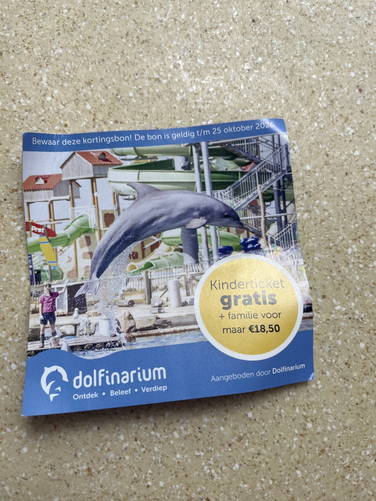 Entree dolfinarium en kortingsbon