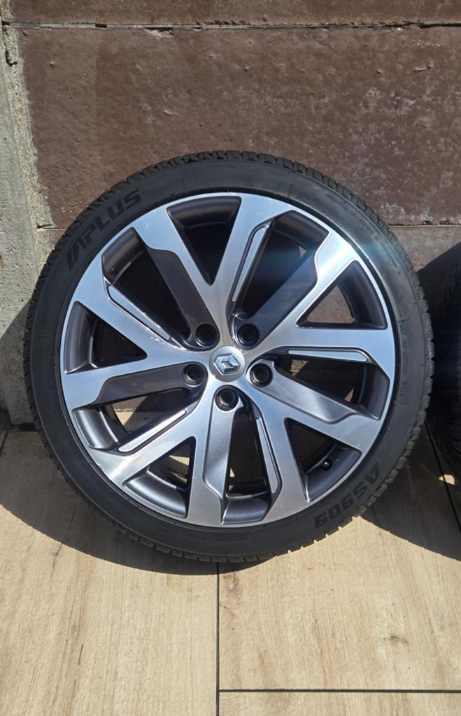 Originele 19 inch lichtmetalen Renault Velgen met banden, 19 inch, Nieuw, Ophalen of Verzenden, Band(en)