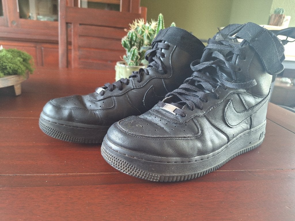 Airforce 1 Nike hoog model zwart 42,5, Kleding | Heren, Schoenen, Verzenden, Zwart, Nike, Sneakers of Gympen