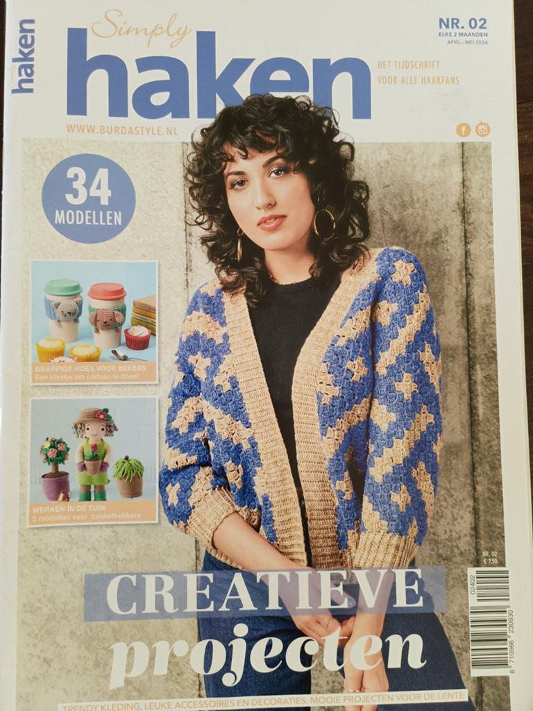 Simply haken 2 april mei 2024, Breien en Haken, Burda, Ophalen of Verzenden, Zo goed als nieuw