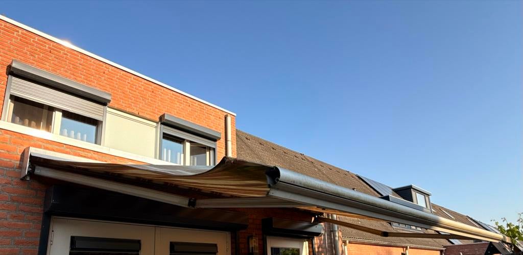 Zonnescherm - Zo goed als nieuw, Ophalen of Verzenden, Zo goed als nieuw, 150 tot 300 cm, 250 cm tot 450 cm