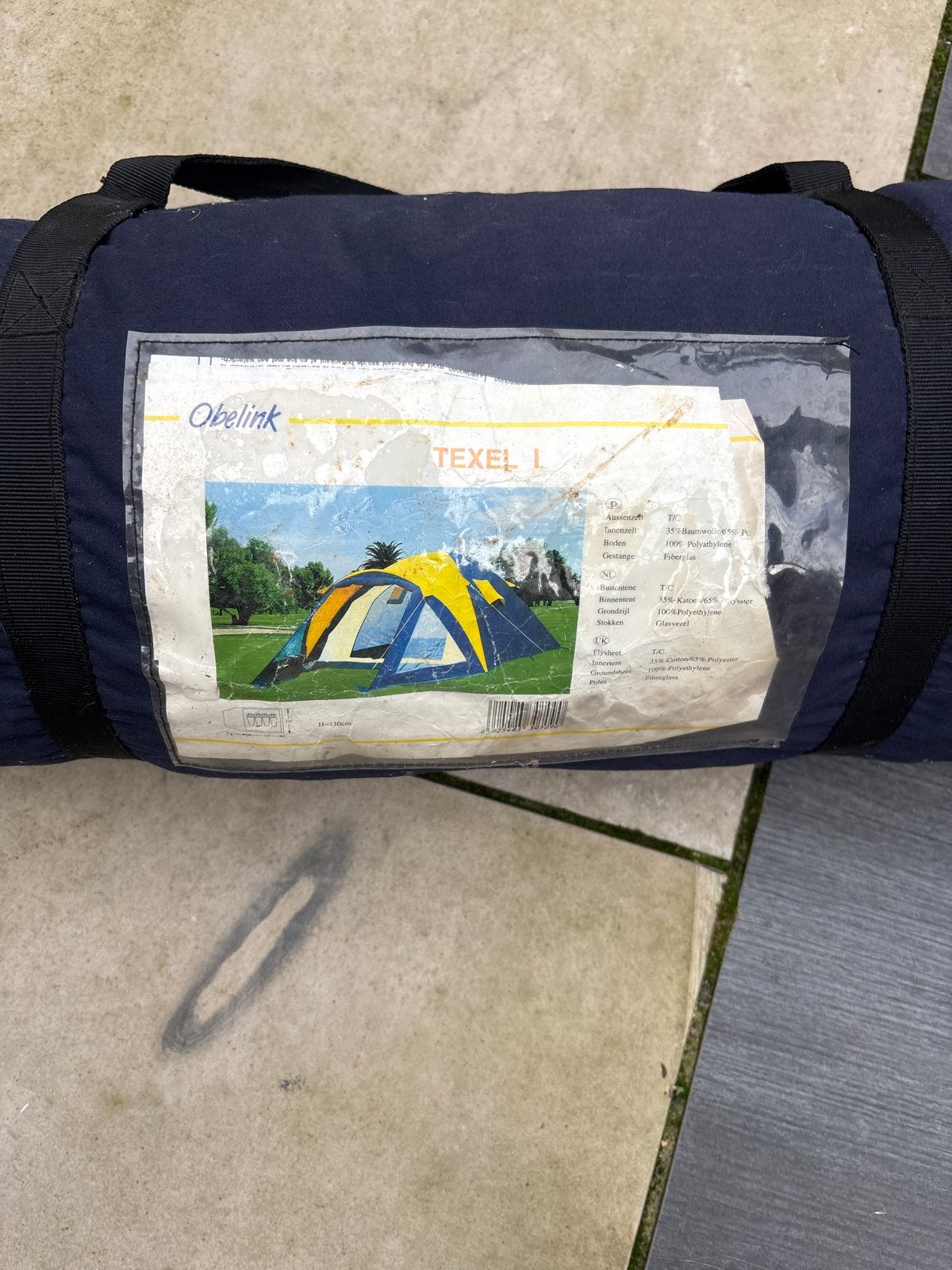Obelink Texel 1 Koepeltent - 2 persoons, Ophalen of Verzenden, Gebruikt, Tot en met 2