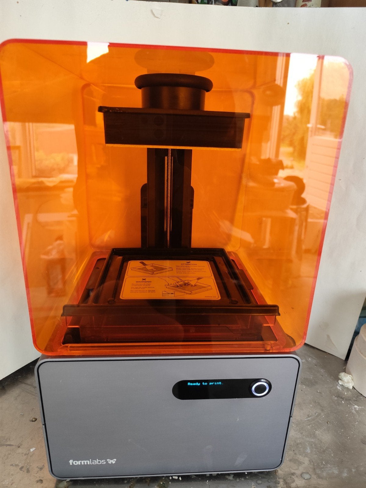 Formlabs 1 3D printer, Ophalen