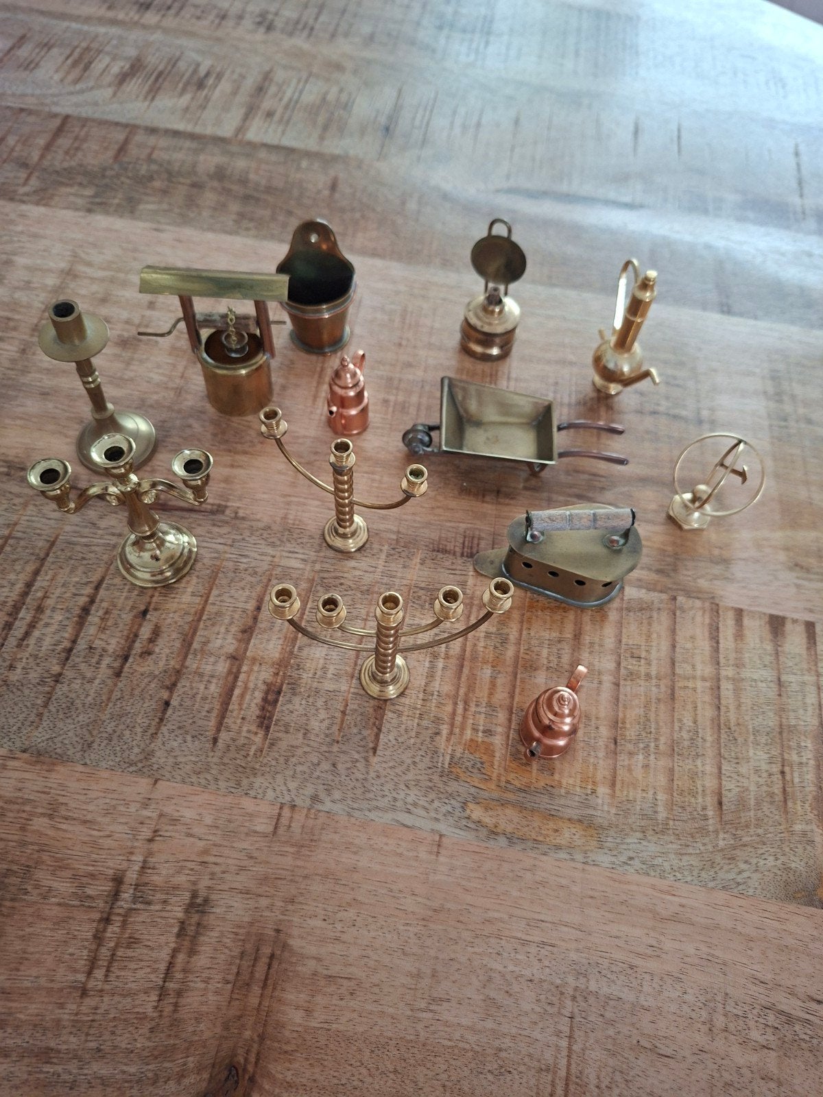 Kleine beeldjes te koop met opbergkist, Antiek en Kunst, Antiek | Koper en Brons, Ophalen of Verzenden
