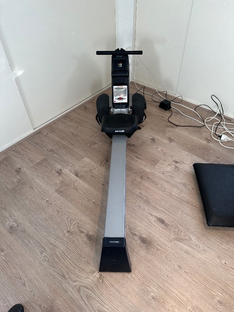 Kettler roei trainer apparaat, Ophalen, Gebruikt, Metaal, Roeitrainer