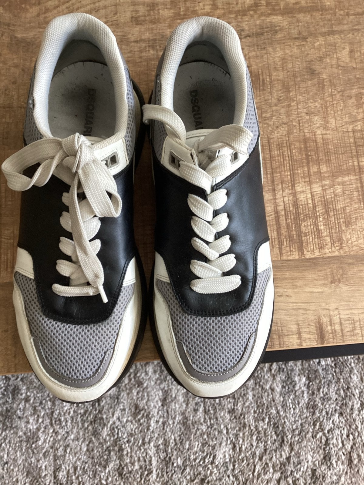 Dsquared2 Sneakers - Zwart/Wit/Grijs. Maat 42, Kleding | Heren, Ophalen of Verzenden, Gedragen, Zwart, Sneakers of Gympen