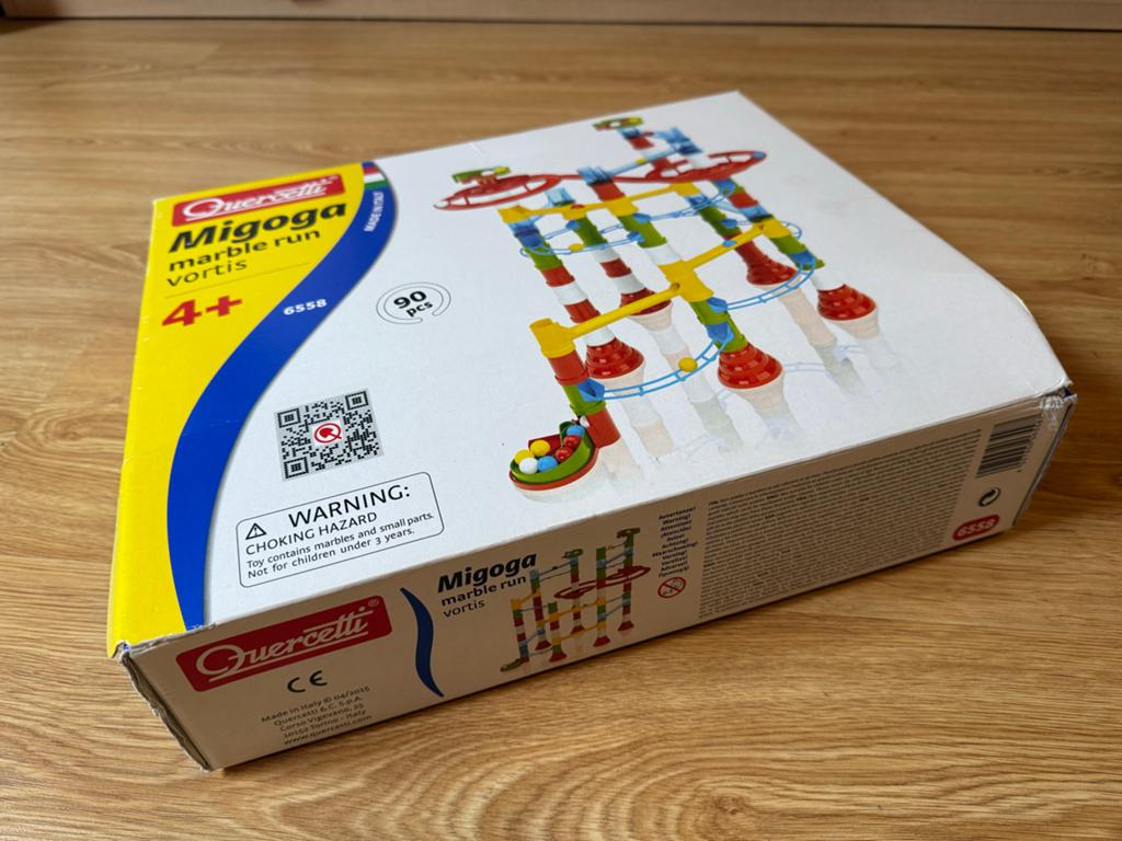 Quercetti Migoga Marble Run VORTIS knikkerbaan 90 stuks, Ophalen, Gebruikt, Overige typen