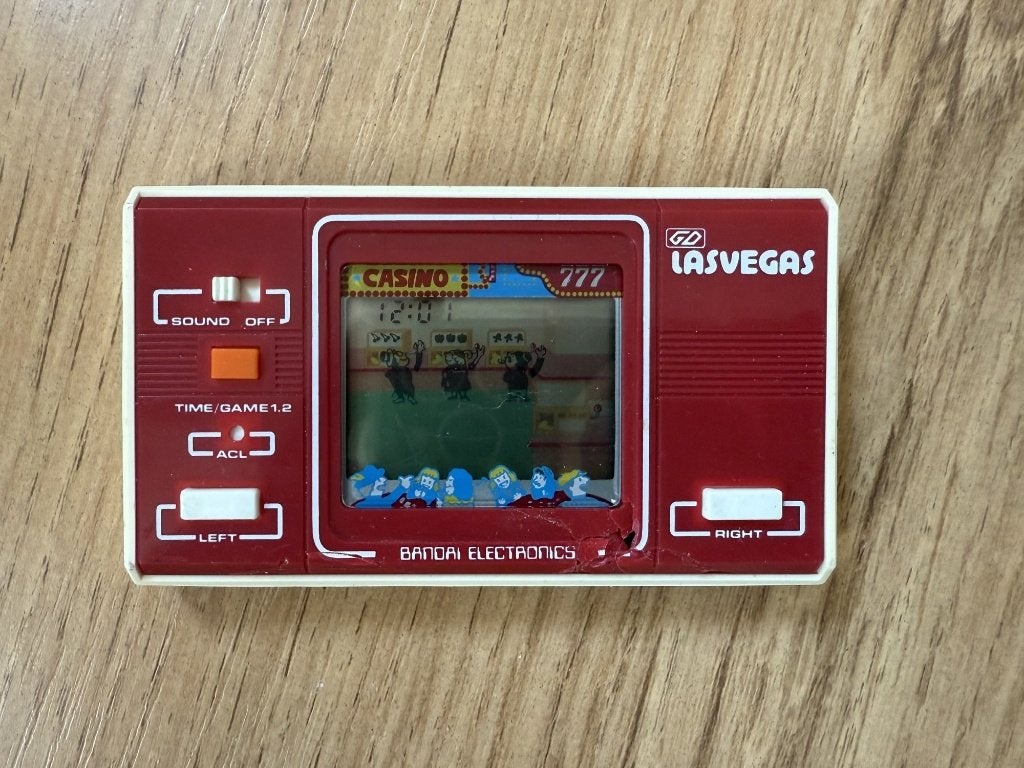 Bandai Electronics Las Vegas (1980) - Vintage LCD spel, Ophalen of Verzenden, Overige merken, Gebruikt