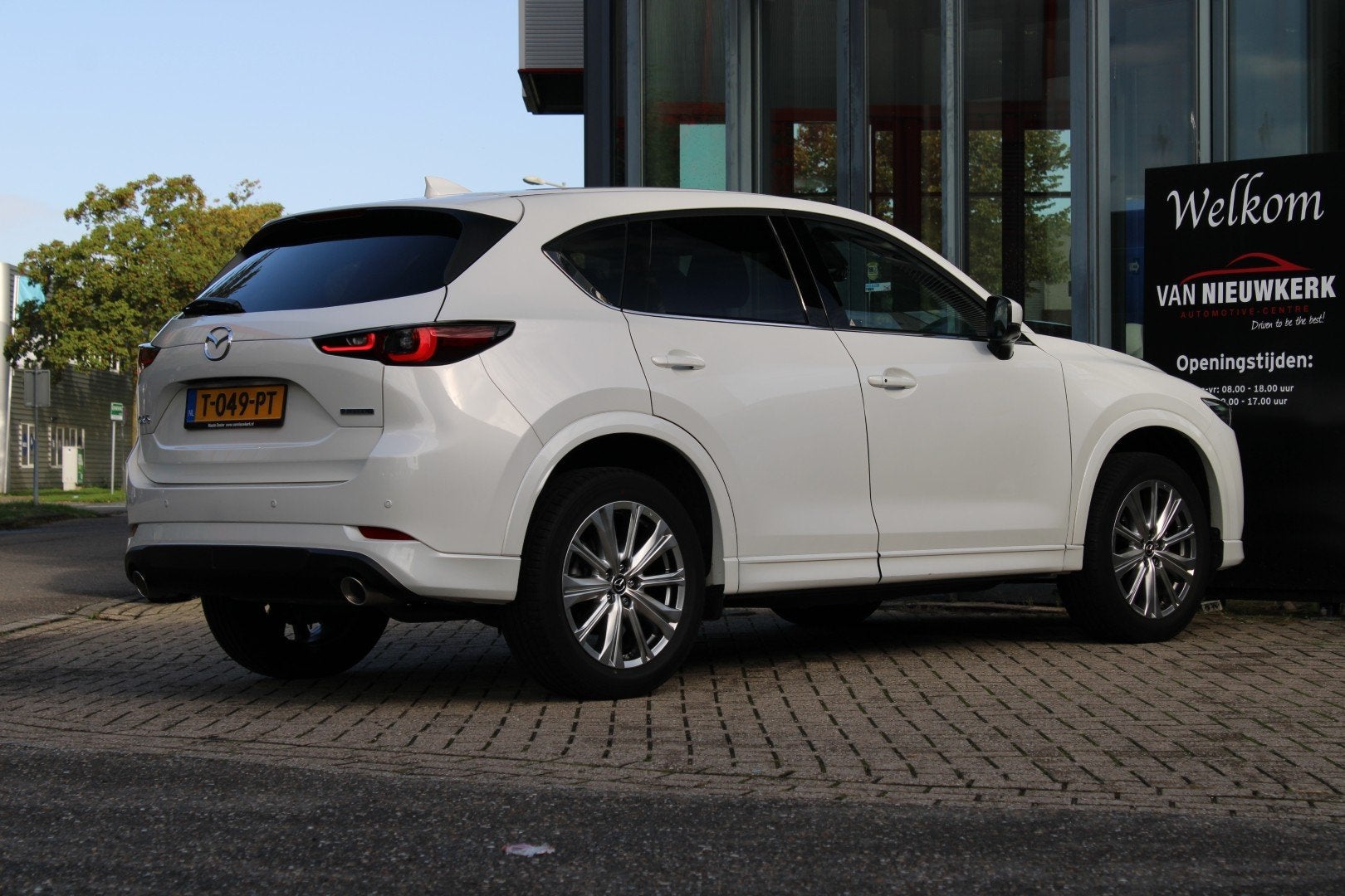MAZDA Cx-5 2.0 SKYACTIV-G 165pk 2WD Aut Signature| Airco|Nav, Auto's, Gebruikt, Euro 6, 4 cilinders, Wit