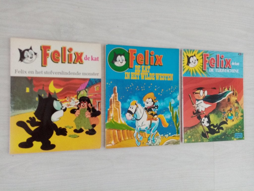 Felix de kat, Meerdere stripboeken, Ophalen of Verzenden, Gelezen