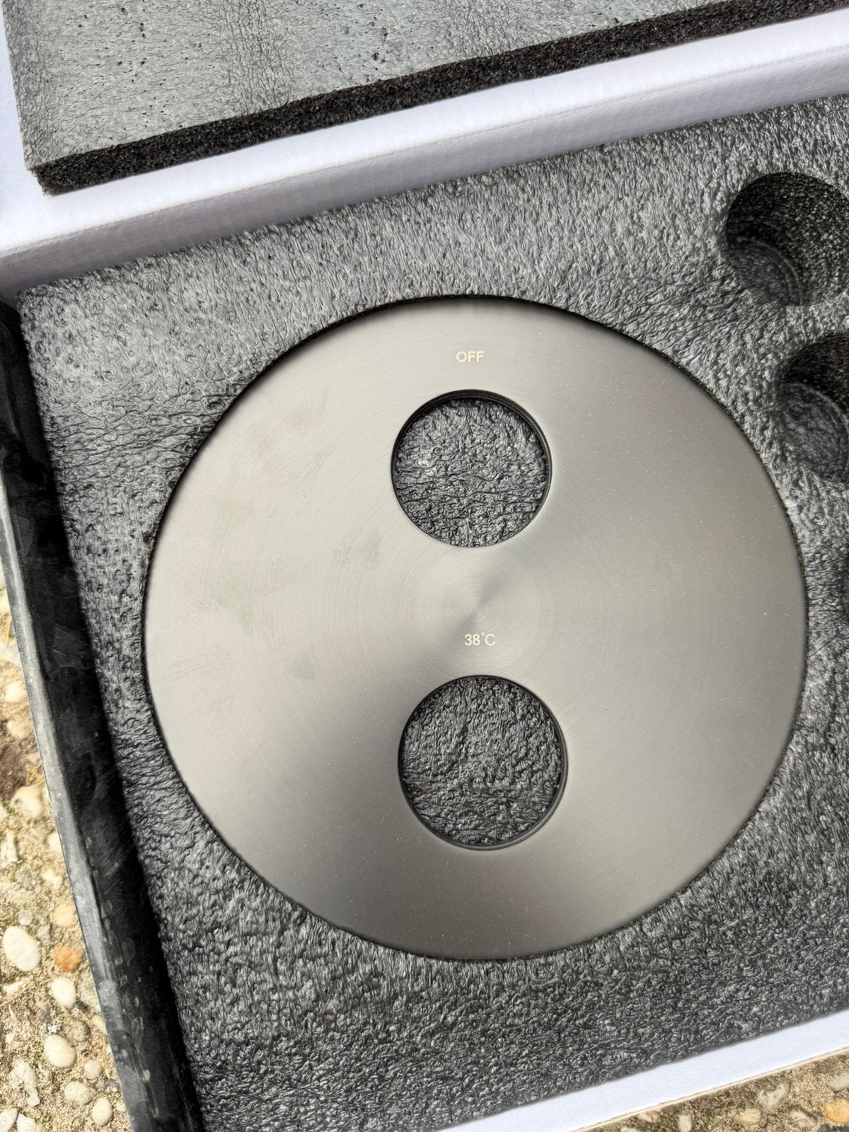Brauer afbouwdeel rond gun metal, Overige typen, Nieuw, Ophalen of Verzenden, Minder dan 25 cm