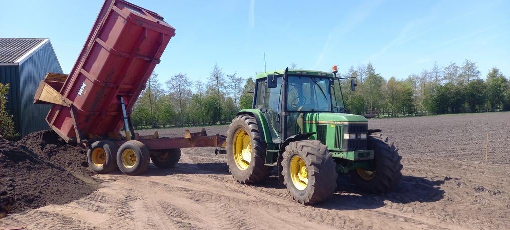 John deere 6200 .schuitemaker kipper, Voorwielaandrijving, 142 pk, Grand Voyager, Overige brandstoffen