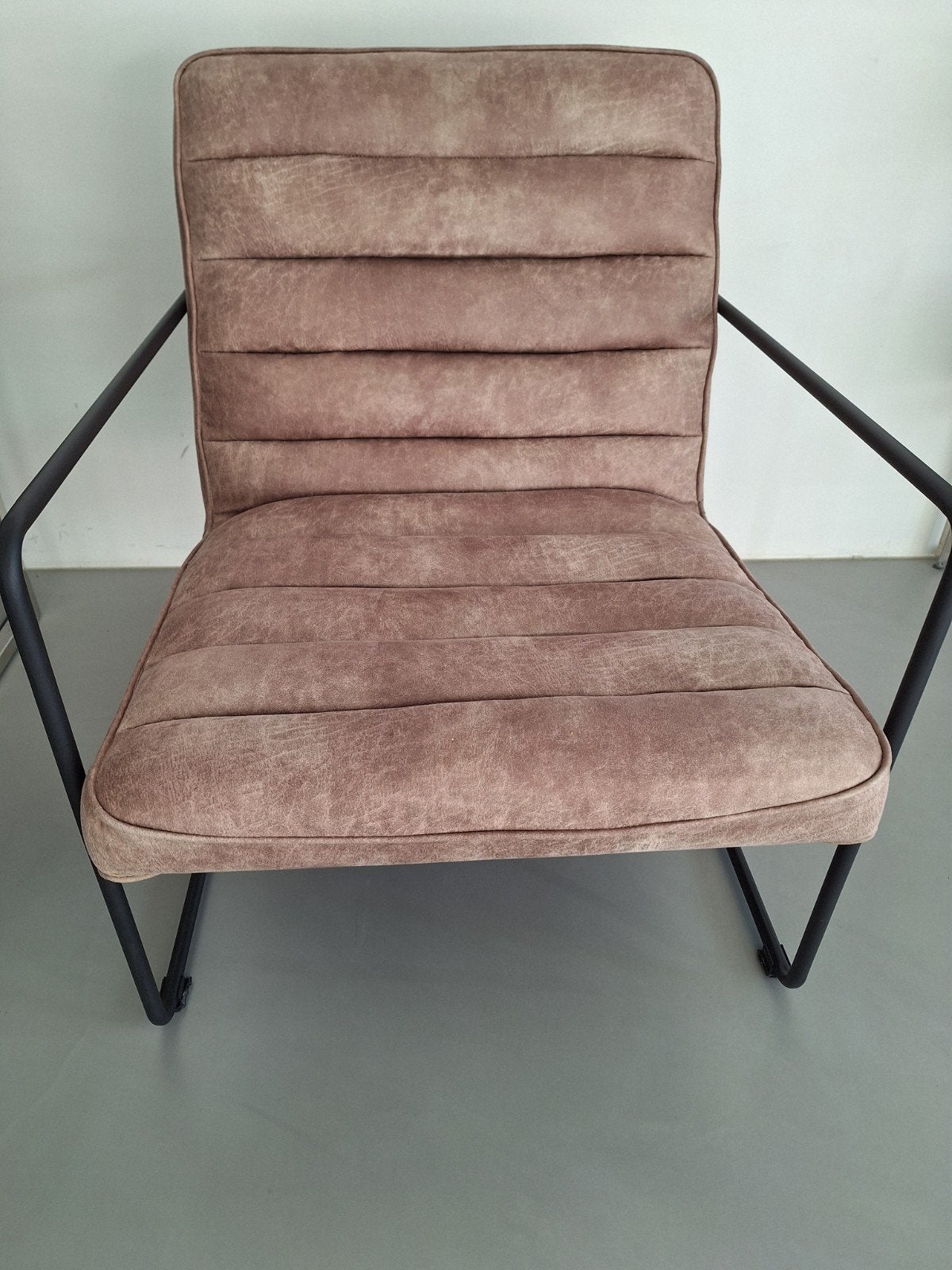 Riviera Maison Frisco Drive Dining Armchair Pelini Fauteuil, Bruin, Leer, Ophalen of Verzenden, Zo goed als nieuw