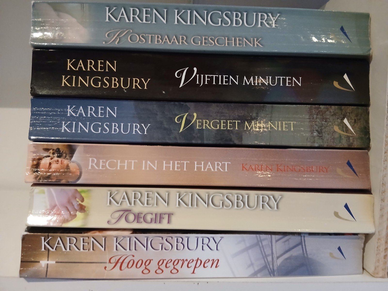 6 titels Karen Kingsbury, Ophalen of Verzenden, Zo goed als nieuw