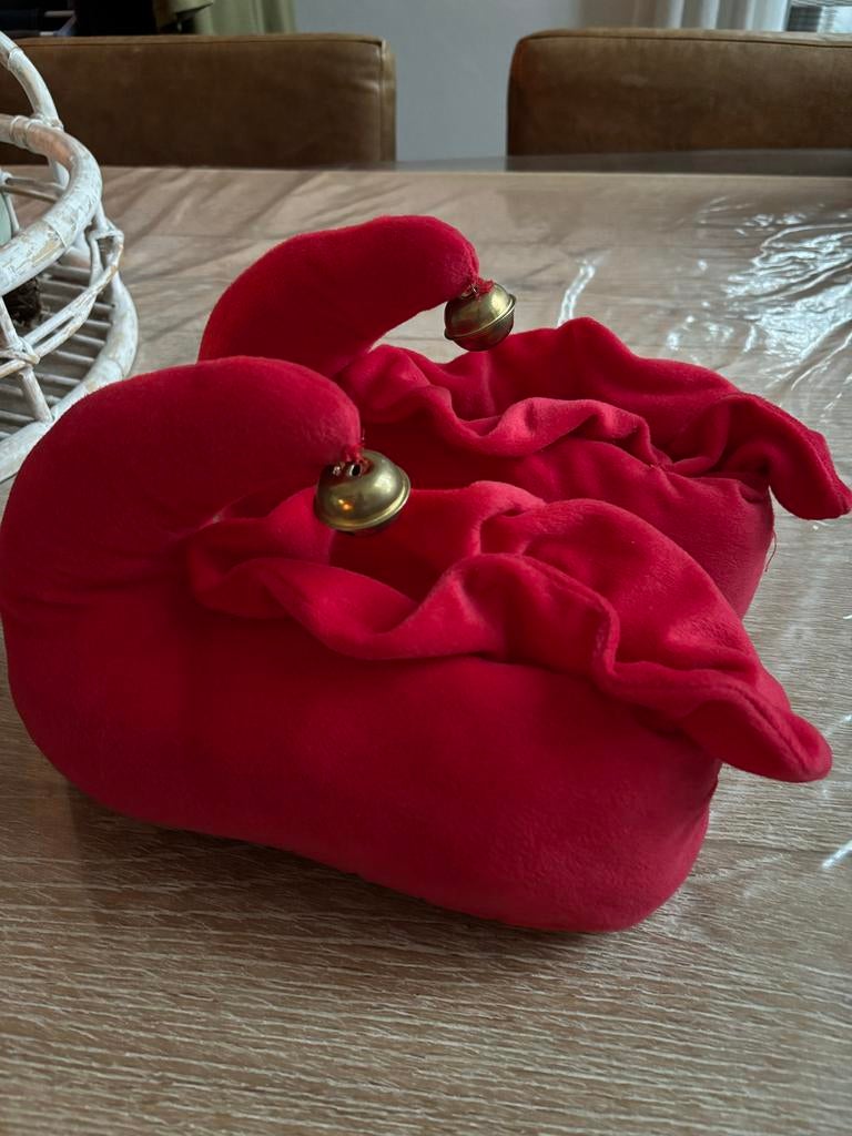 Efteling Pardoes sloffen rood maat 39-41, Verzamelen, Efteling, Ophalen, Zo goed als nieuw, Kleding