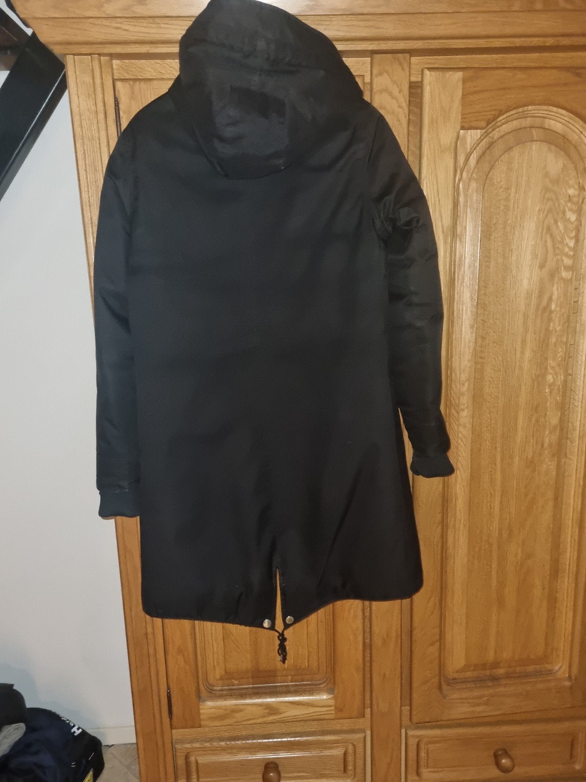 mooie zwarte airforce parka winterjas l 40, Airforce, Zwart, Maat 42/44 (L), Ophalen of Verzenden