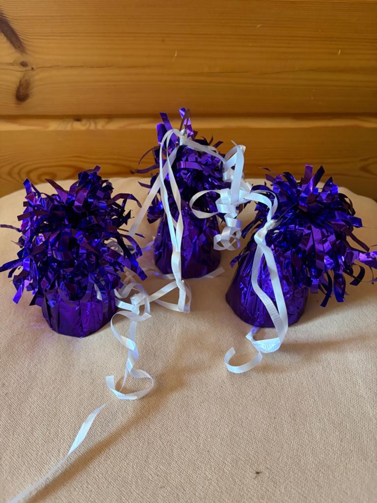 Ballonnen gewichten drie stuks, Ophalen of Verzenden, Zo goed als nieuw, Versiering