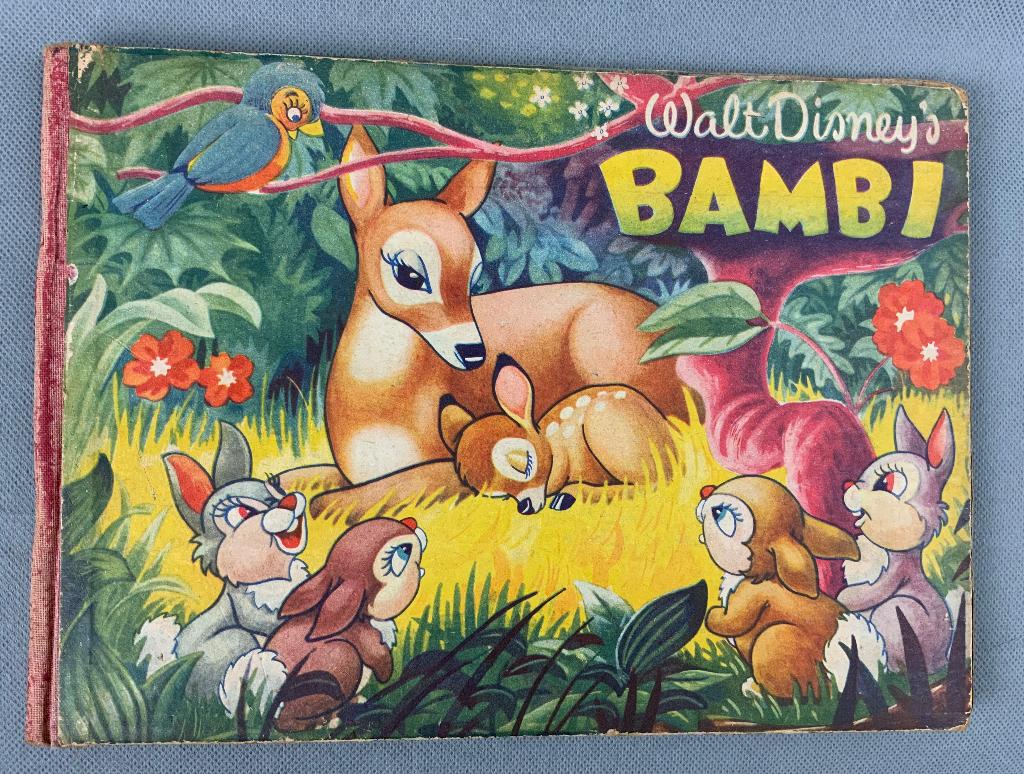 Vintage Walt Disney Bambi stickerboek, Ophalen of Verzenden, Bambi of Dumbo, Gebruikt, Plaatje of Poster