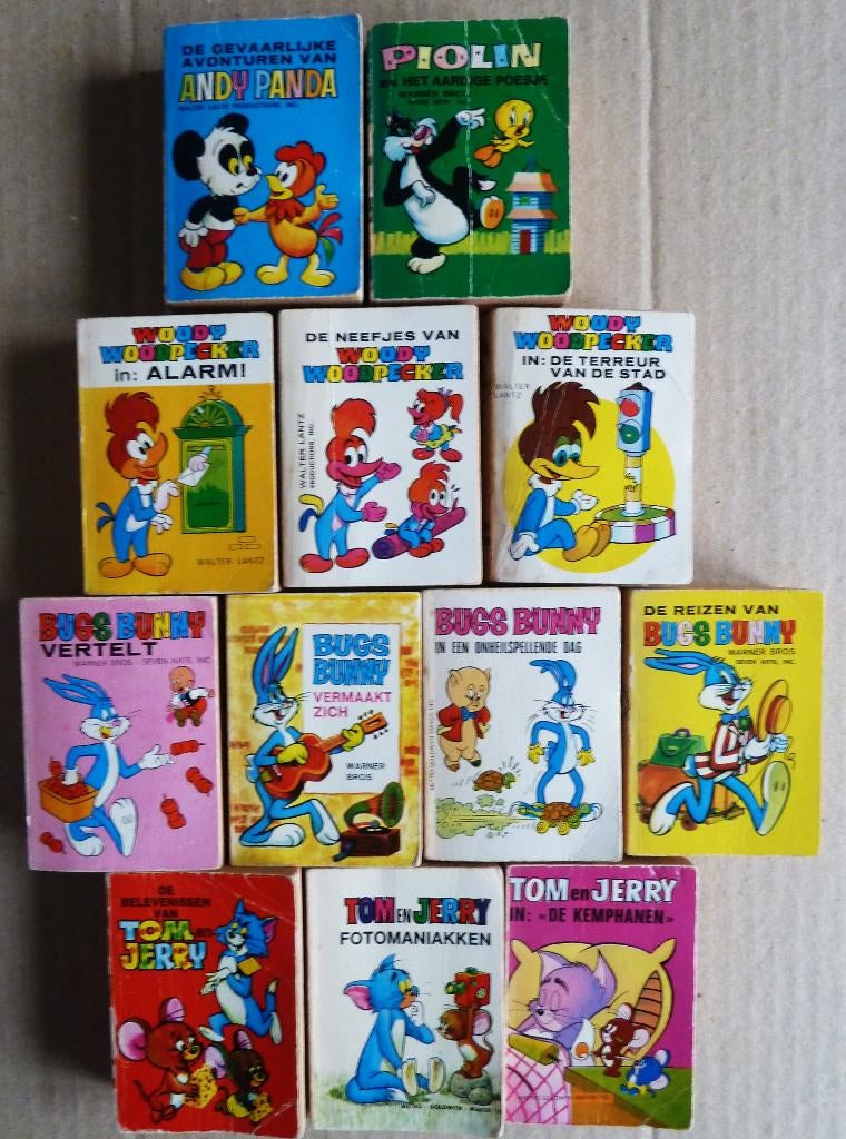 Mini Infancia set 12 mini strips uitgave  Nooitgedacht, 1972, Boeken, Stripboeken, Meerdere stripboeken, Ophalen of Verzenden
