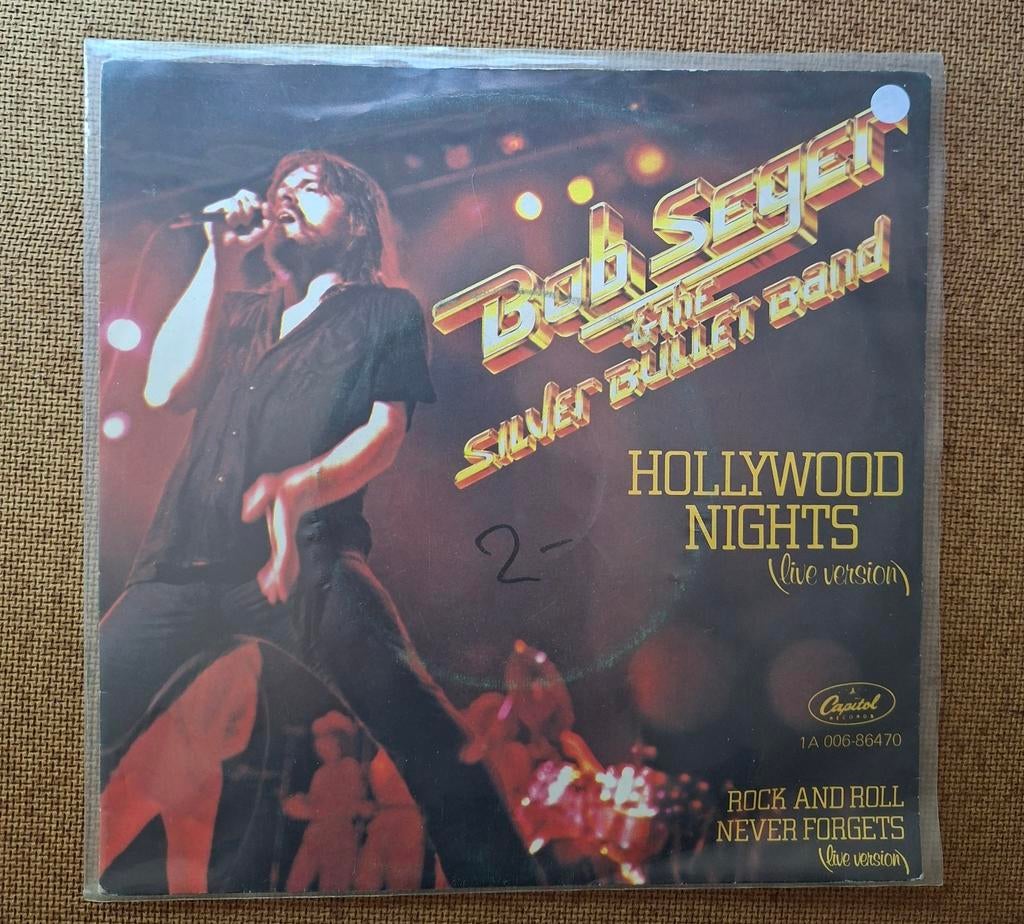 Seger, Bob  - Hollywood nights (live) - Single is TOP, Gebruikt, 7 inch, Single, Ophalen of Verzenden