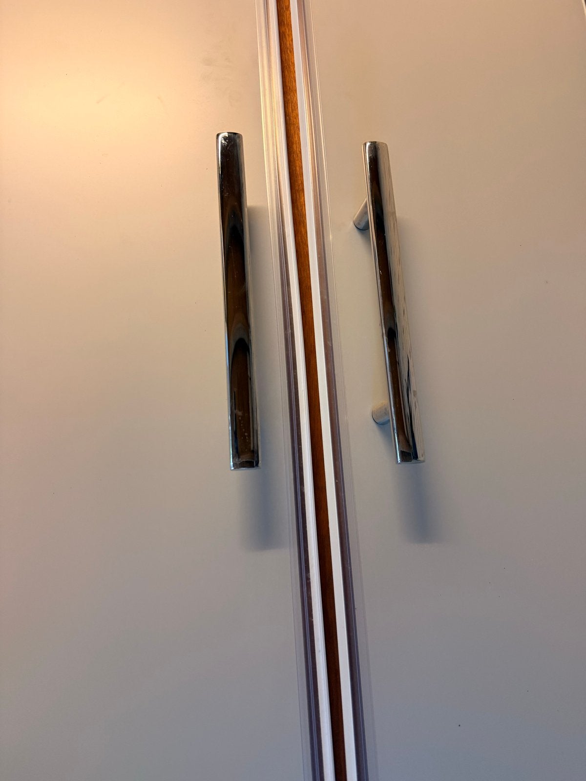 Douchedeur met matglas en chromen handgrepen, Huis en Inrichting, Ophalen, Gebruikt