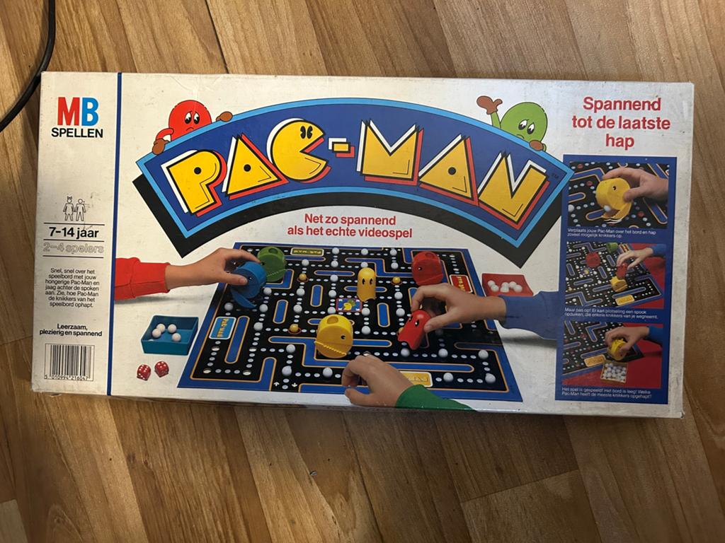 Vintage Pac-Man Bordspel van MB, Ophalen of Verzenden, Zo goed als nieuw