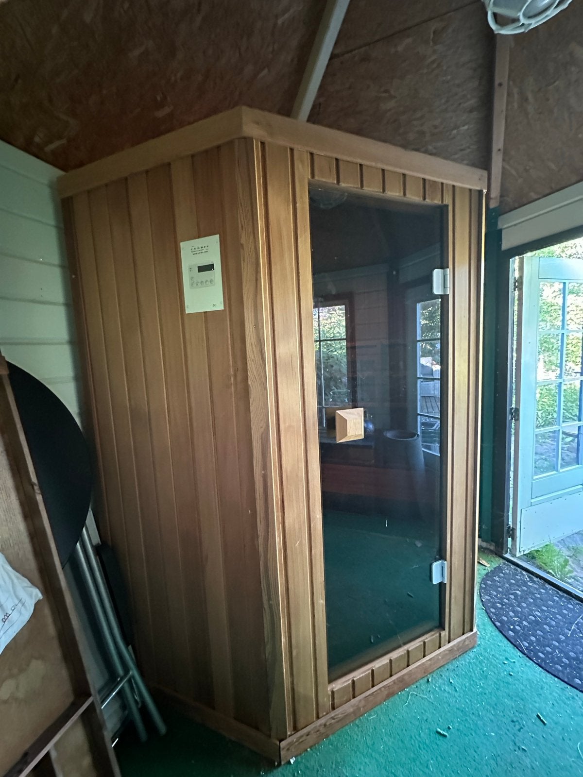 Complete Cerdic Sauna, Ophalen, Zo goed als nieuw, Infrarood, Complete sauna